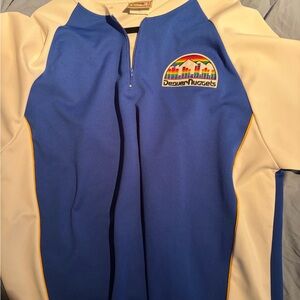 Denver Nuggets Blue and White Lightweight Jacket